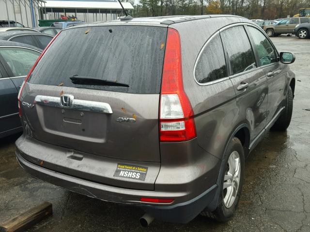 5J6RE4H75BL016370 - 2011 HONDA CR-V EXL BROWN photo 4