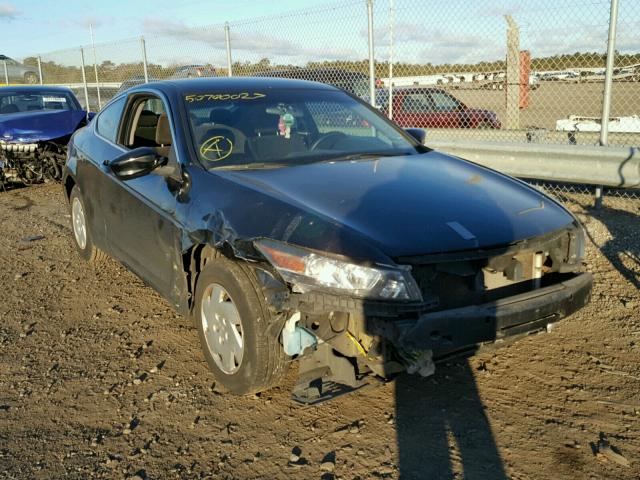 1HGCS12329A021865 - 2009 HONDA ACCORD LX BLACK photo 1