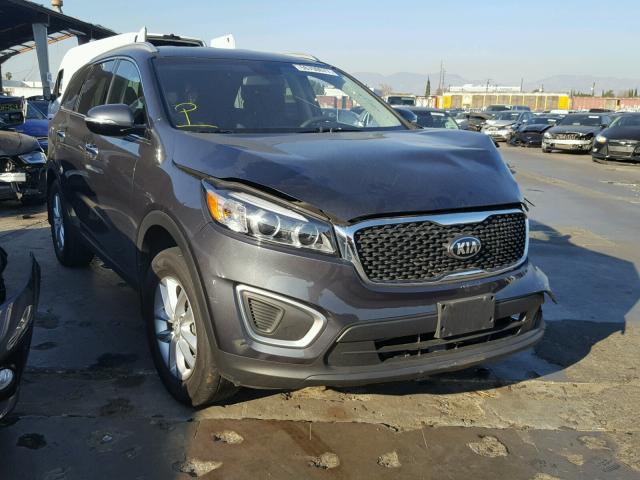 5XYPG4A3XGG117728 - 2016 KIA SORENTO LX CHARCOAL photo 1