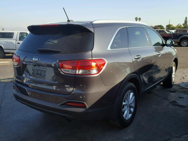 5XYPG4A3XGG117728 - 2016 KIA SORENTO LX CHARCOAL photo 4