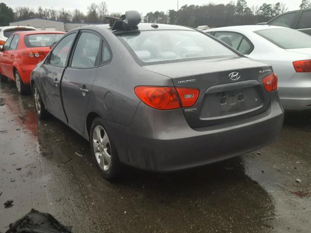 KMHDU46D78U552358 - 2008 HYUNDAI ELANTRA GL GRAY photo 3