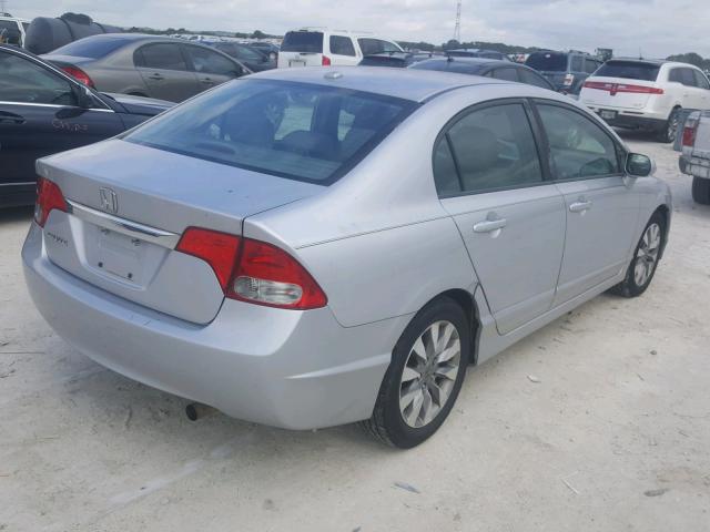 1HGFA16929L001506 - 2009 HONDA CIVIC EXL 银色 照片 4