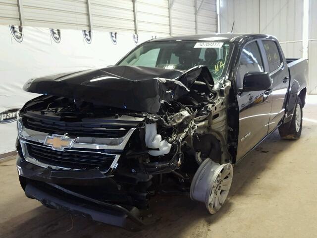 1GCGSCE31G1366261 - 2016 CHEVROLET COLORADO L BLACK photo 2