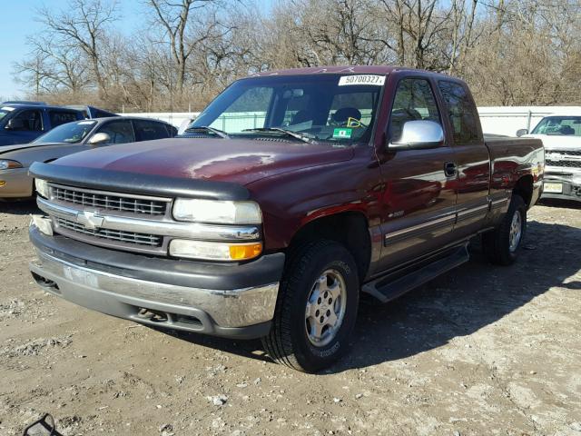 2GCEK19T3X1278084 - 1999 CHEVROLET SILVERADO RED photo 2