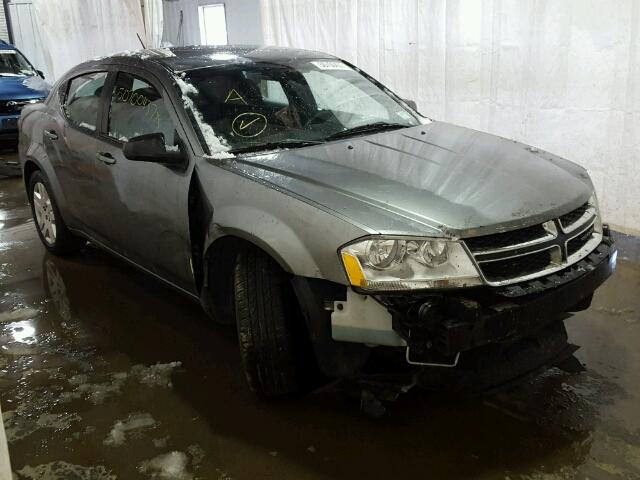 1C3CDZAB2DN771241 - 2013 DODGE AVENGER SE GRAY photo 1