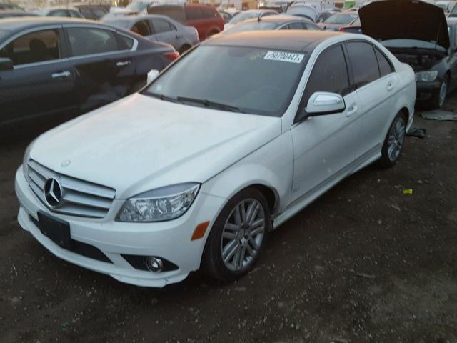 WDDGF81XX8F169741 - 2008 MERCEDES-BENZ C 300 4MAT WHITE photo 2