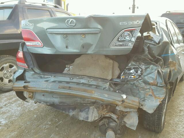 JTHBA30G265170777 - 2006 LEXUS ES 330 GREEN photo 9