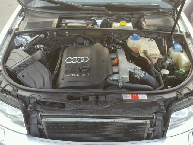 WAUJC68E04A234280 - 2004 AUDI A4 1.8T SILVER photo 7