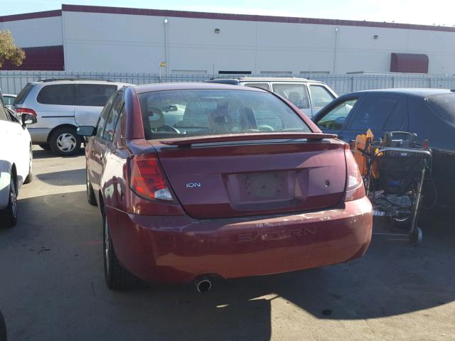 1G8AL52F94Z155300 - 2004 SATURN ION LEVEL MAROON photo 3
