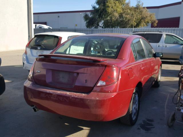 1G8AL52F94Z155300 - 2004 SATURN ION LEVEL MAROON photo 4
