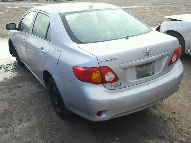 1NXBU4EE7AZ200386 - 2010 TOYOTA COROLLA BA SILVER photo 3