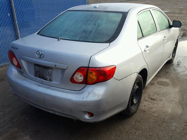 1NXBU4EE7AZ200386 - 2010 TOYOTA COROLLA BA SILVER photo 4