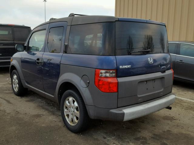 5J6YH28523L012879 - 2003 HONDA ELEMENT EX BLUE photo 3