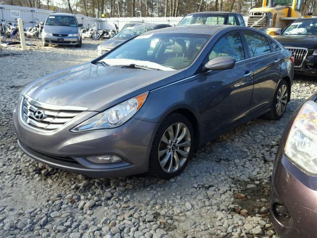 5NPEC4AC3CH362490 - 2012 HYUNDAI SONATA SE GRAY photo 2