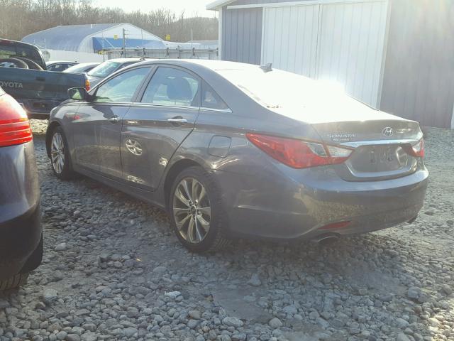 5NPEC4AC3CH362490 - 2012 HYUNDAI SONATA SE GRAY photo 3