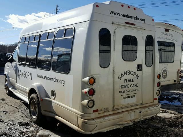 1FDWE35L28DA26602 - 2008 FORD ECONOLINE WHITE photo 3