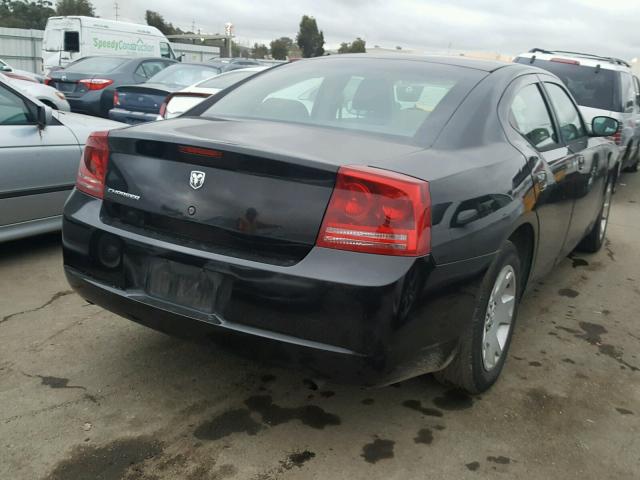 2B3KA43R97H760930 - 2007 DODGE CHARGER SE BLACK photo 4