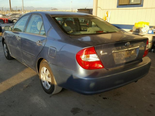 4T1BE32K34U821128 - 2004 TOYOTA CAMRY LE BLUE photo 3