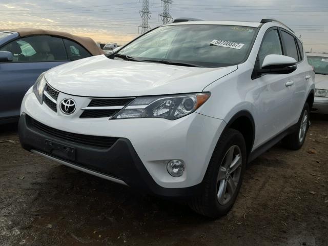 2T3WFREV8DW024050 - 2013 TOYOTA RAV4 XLE WHITE photo 2