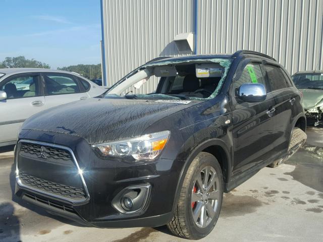 4A4AP5AU1DE022993 - 2013 MITSUBISHI OUTLANDER BLACK photo 2