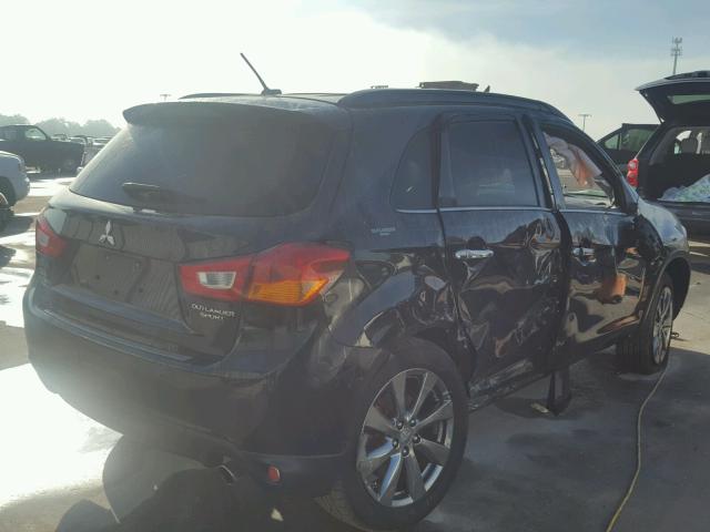 4A4AP5AU1DE022993 - 2013 MITSUBISHI OUTLANDER BLACK photo 4