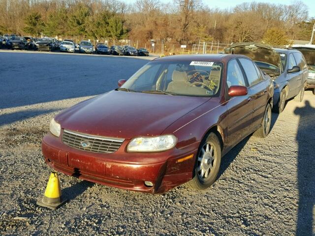 1G1NE52M4W6227727 - 1998 CHEVROLET MALIBU LS BURGUNDY photo 2