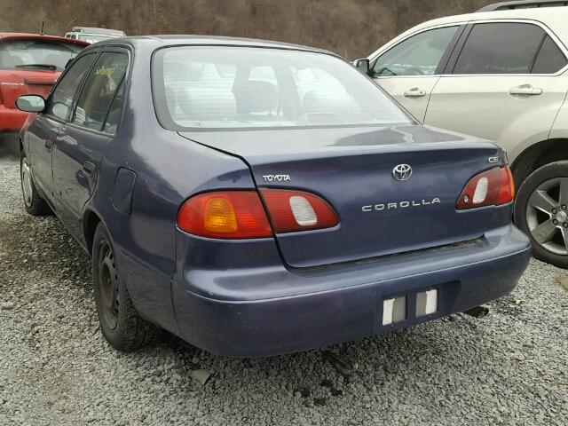 1NXBR12E1YZ368412 - 2000 TOYOTA COROLLA VE BLUE photo 3