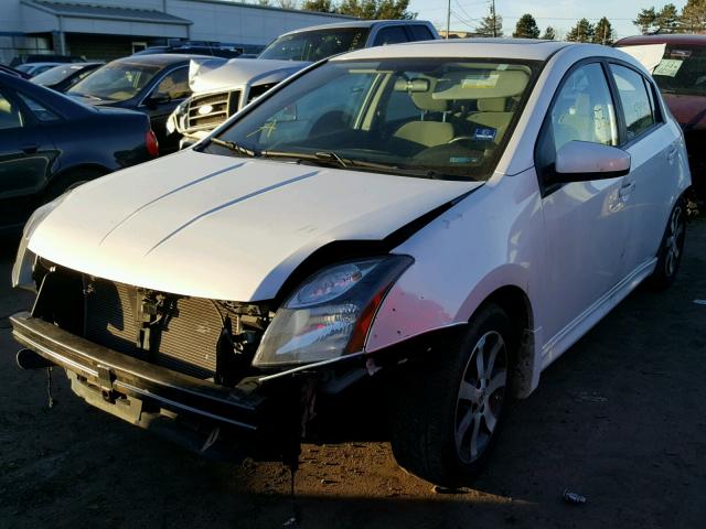 3N1AB6AP9CL630722 - 2012 NISSAN SENTRA 2.0 WHITE photo 2