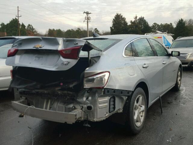 1G1ZB5ST0GF191196 - 2016 CHEVROLET MALIBU LS SILVER photo 4