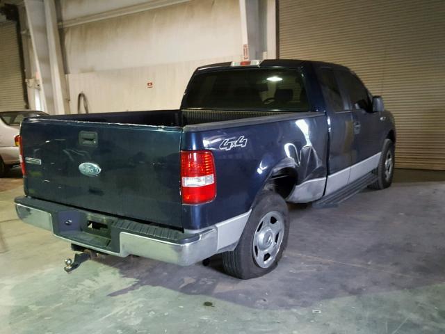 1FTPX14546FA24006 - 2006 FORD F150 BLUE photo 4