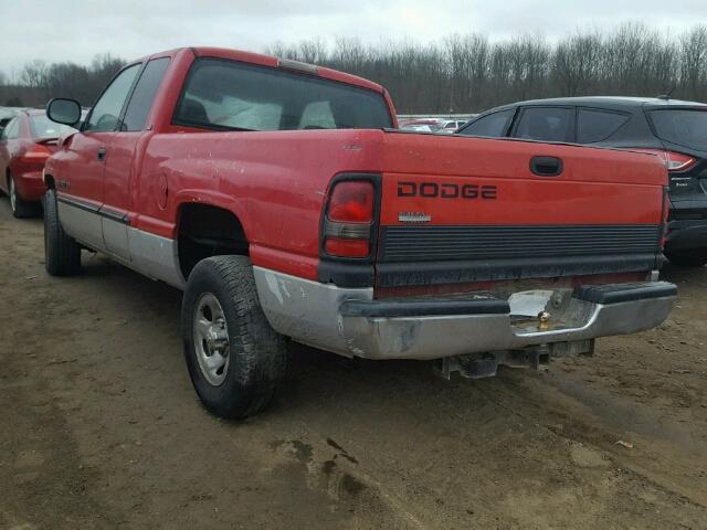 3B7HC13Y71M245622 - 2001 DODGE RAM 1500 RED photo 3