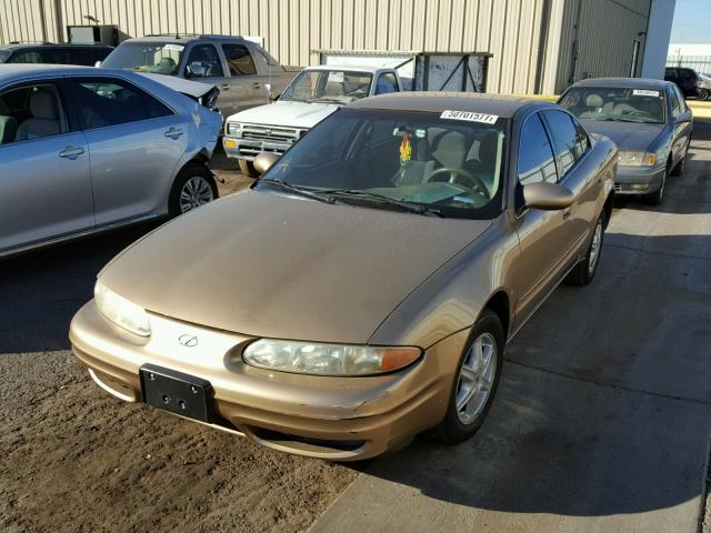 1G3NL52T1XC319918 - 1999 OLDSMOBILE ALERO GL GOLD photo 2