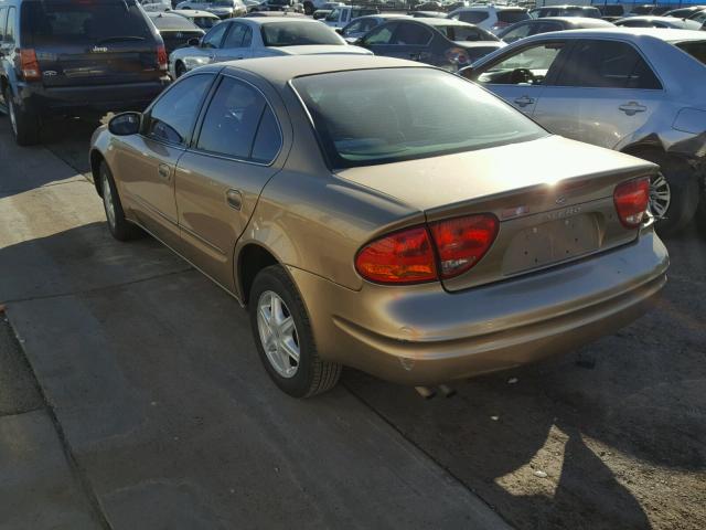 1G3NL52T1XC319918 - 1999 OLDSMOBILE ALERO GL GOLD photo 3