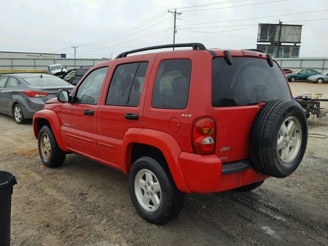 1J4GL58K32W109474 - 2002 JEEP LIBERTY LI RED photo 3