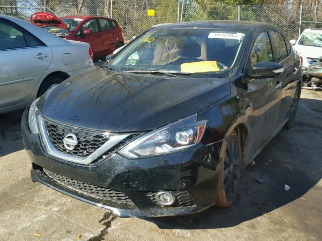 3N1AB7APXHY334592 - 2017 NISSAN SENTRA S BLACK photo 2