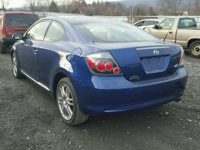 JTKDE167780262552 - 2008 TOYOTA SCION TC ლურჯი ფოტო 3