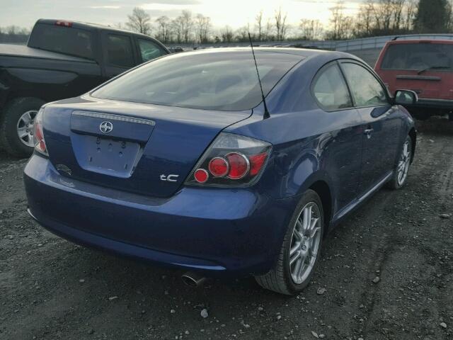 JTKDE167780262552 - 2008 TOYOTA SCION TC BLUE photo 4