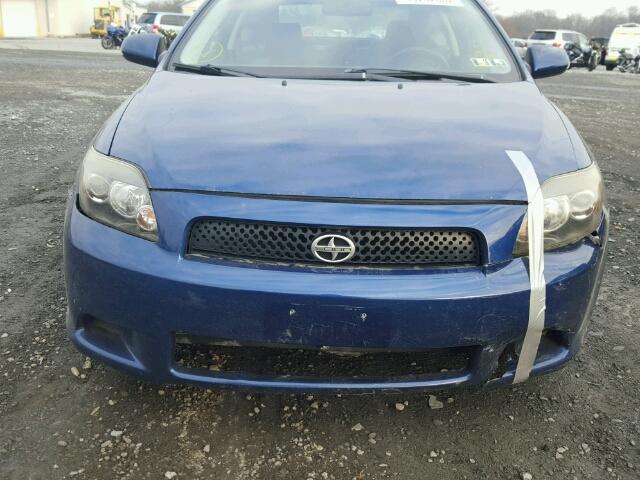 JTKDE167780262552 - 2008 TOYOTA SCION TC ლურჯი ფოტო 9