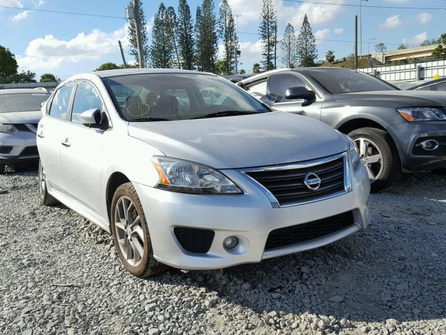 3N1AB7AP4DL771494 - 2013 NISSAN SENTRA SR SILVER photo 1