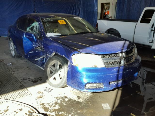 1C3CDZCBXDN731163 - 2013 DODGE AVENGER SX BLUE photo 1