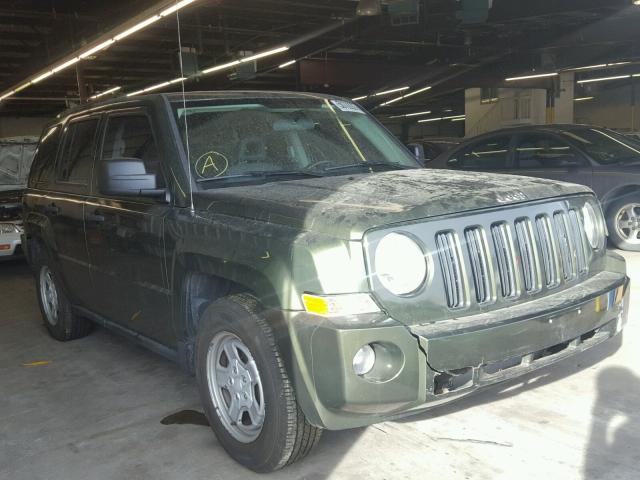 1J8FF28W17D355901 - 2007 JEEP PATRIOT SP GREEN photo 1