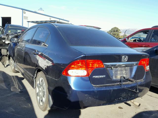 2HGFA1F52AH533563 - 2010 HONDA CIVIC LX BLUE photo 3