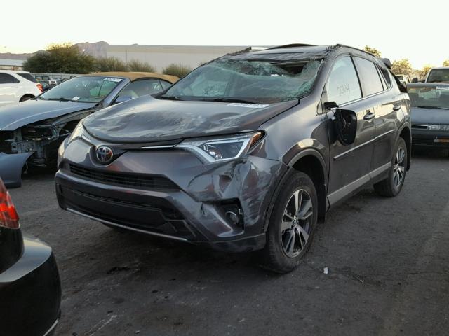 2T3WFREV1HW321280 - 2017 TOYOTA RAV4 XLE GRAY photo 2