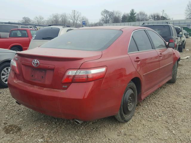 4T1BK46K87U025603 - 2007 TOYOTA CAMRY NEW RED photo 4