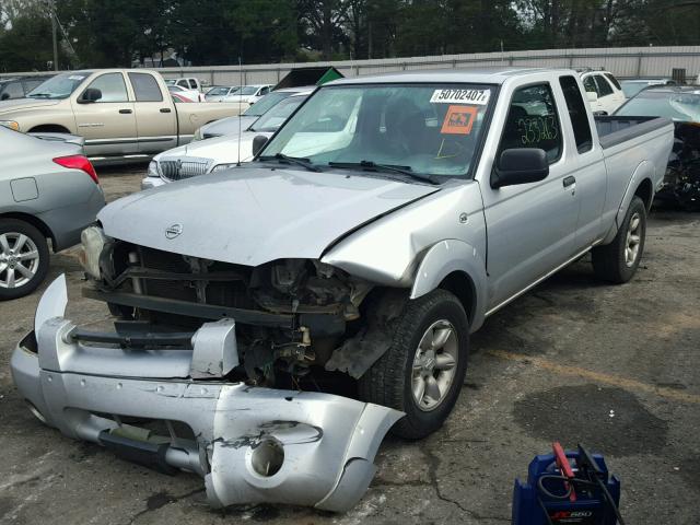 1N6DD26T64C480792 - 2004 NISSAN FRONTIER K SILVER photo 2