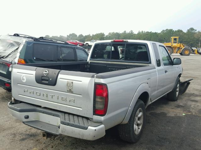 1N6DD26T64C480792 - 2004 NISSAN FRONTIER K SILVER photo 4