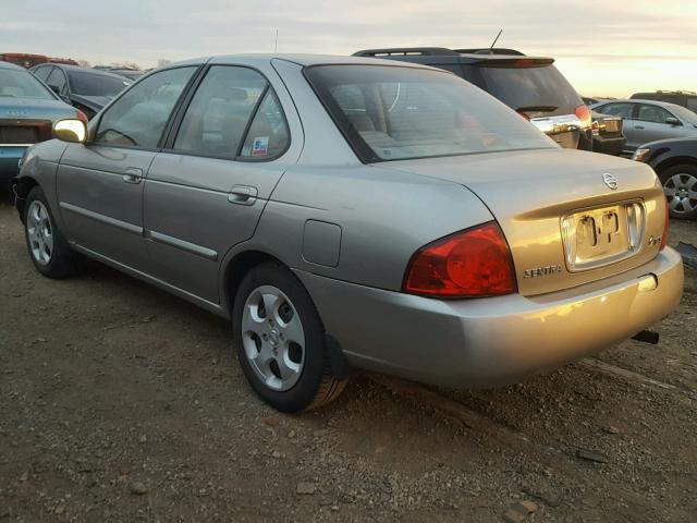 3N1CB51D64L466534 - 2004 NISSAN SENTRA 1.8 TAN photo 3