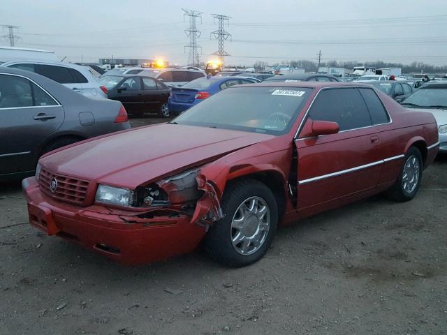 1G6ET129XVU603829 - 1997 CADILLAC ELDORADO T MAROON photo 2