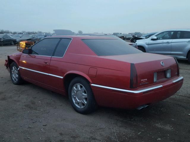 1G6ET129XVU603829 - 1997 CADILLAC ELDORADO T MAROON photo 3