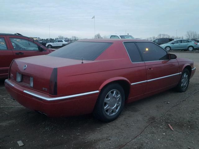 1G6ET129XVU603829 - 1997 CADILLAC ELDORADO T MAROON photo 4